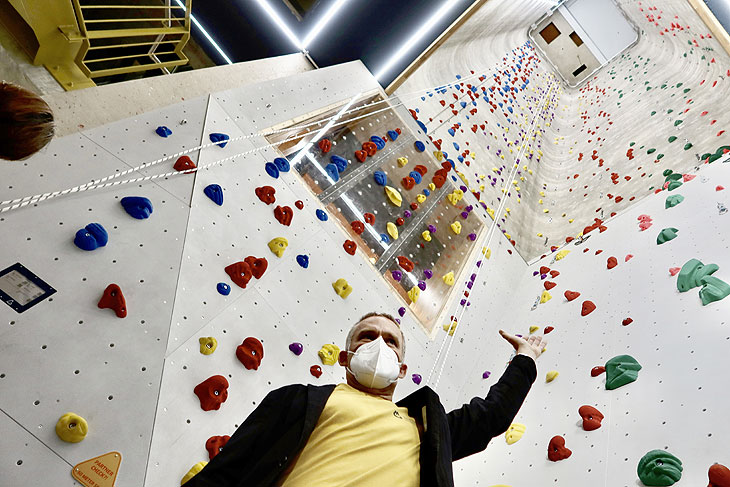 30 Meter geht es in die Höhe in den ehemaligen Kartoffelmehlsilos des Heaven's Gate im Werksviertel Mitte  (©Foto: Martin Schmitz)